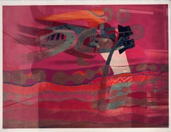 Fernando de Szyszlo, 'Senza titolo', Serigrafia, 19,7x27,6 pollici