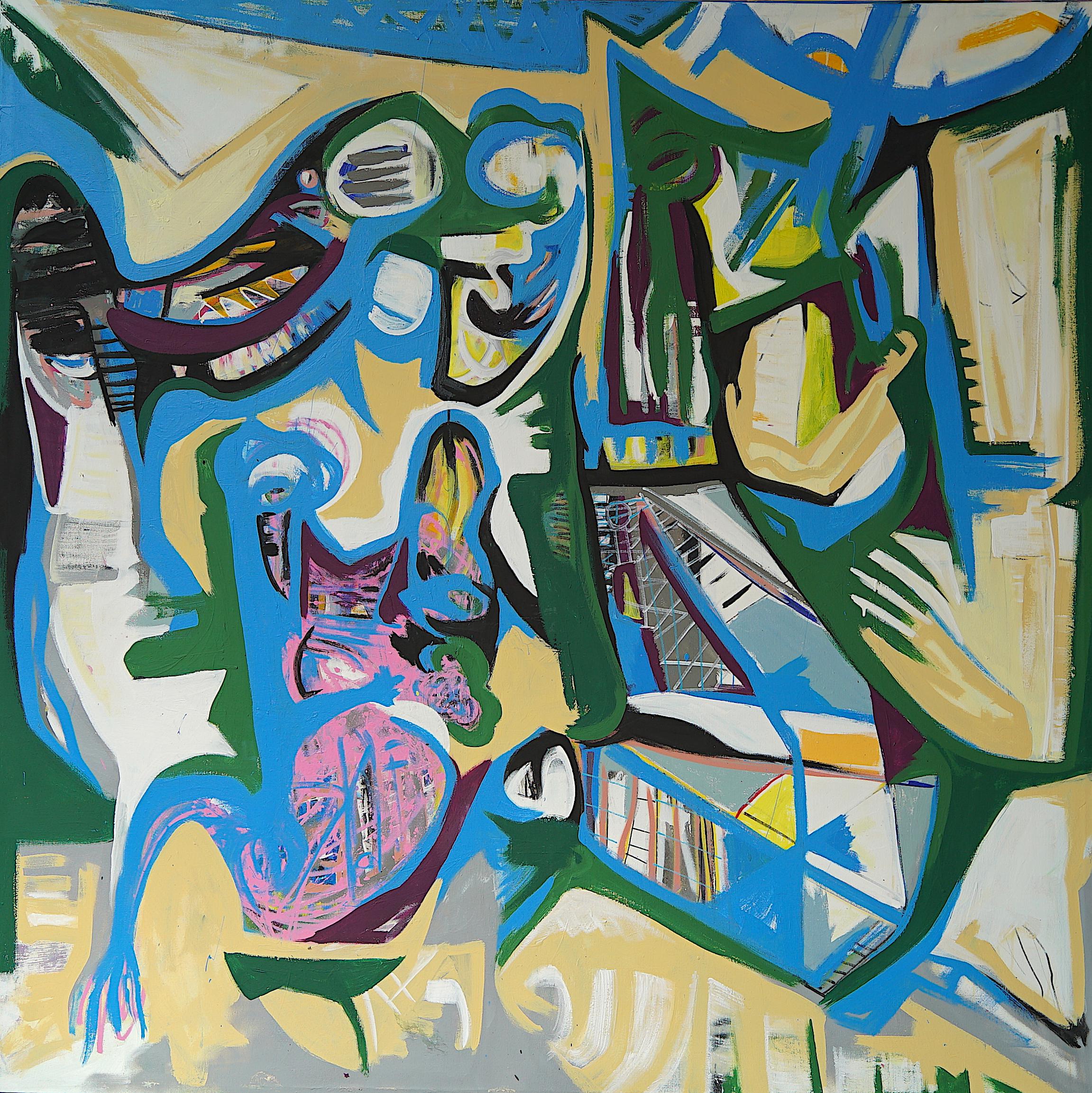Abstract Painting di Fernando Esteban - Coreografia, Arte contemporanea, Pittura astratta, 21° secolo