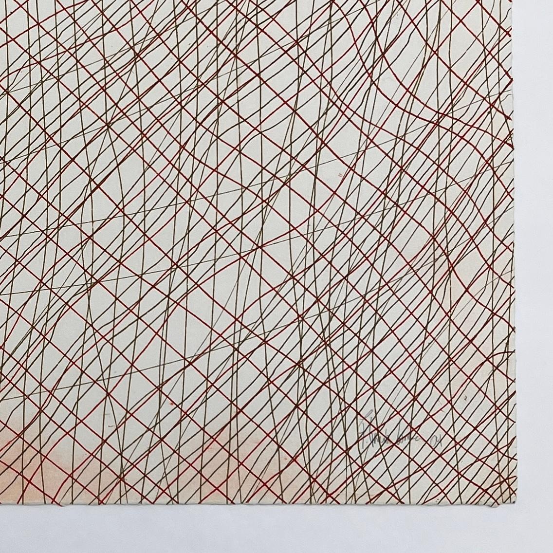 Artista mexicano, serie 5050GM-2, 2004, grabado único Bon A Tirer 19,5x19,5in - Print Contemporáneo de Fernando García Correa