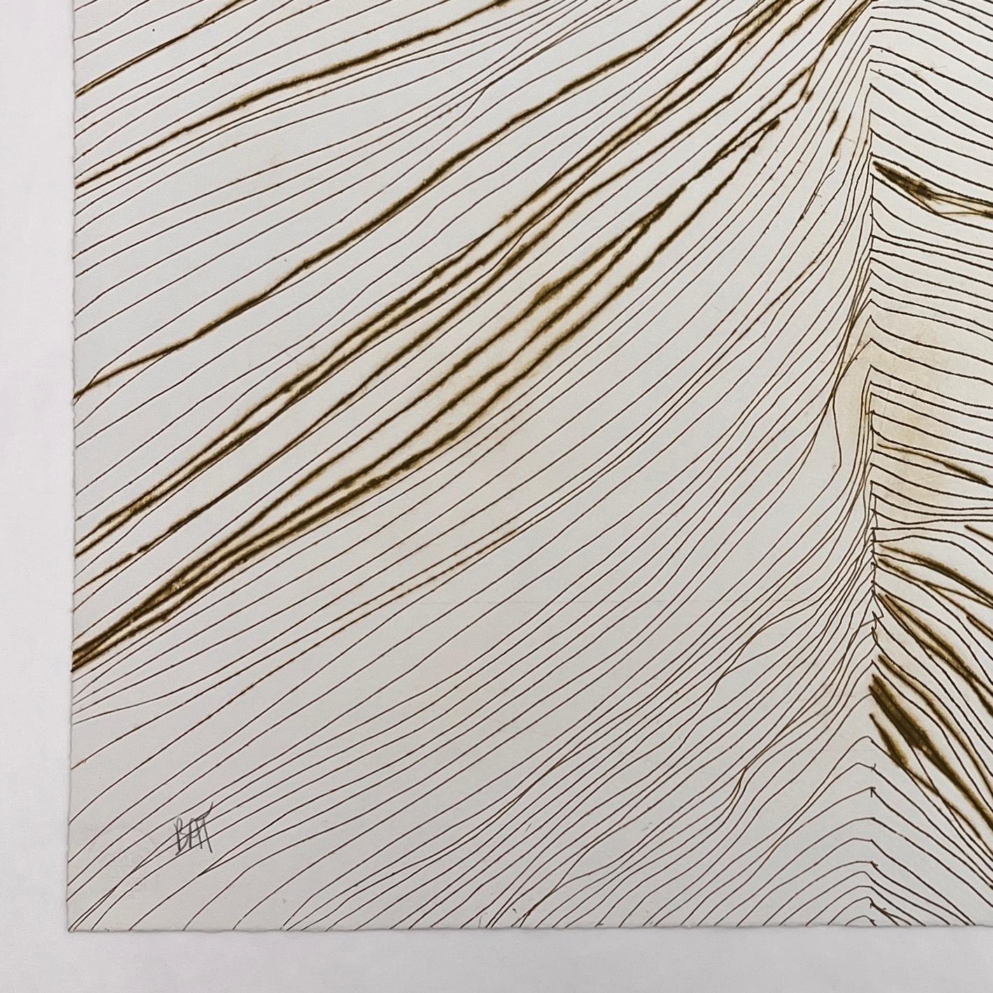 Artista messicano, serie 5050GM-2, 2004, incisione unica Bon A Tirer 19.5x19.5in - Print Contemporaneo di Fernando García Correa