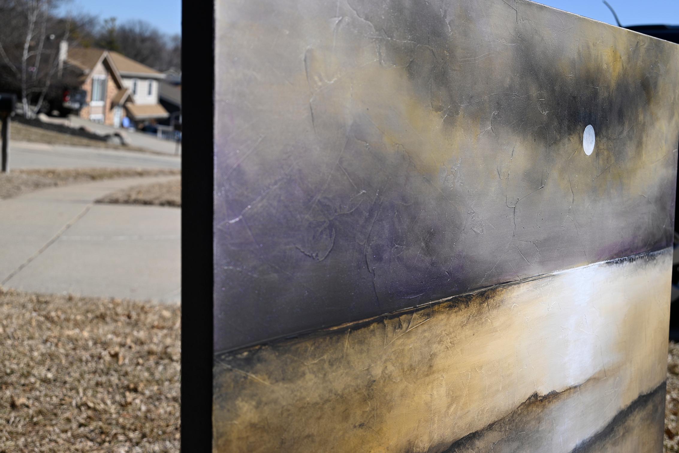 Full Moon, Abstract Painting 1