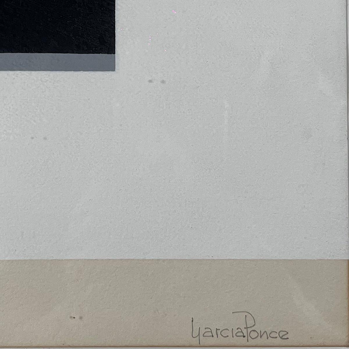 Paper Fernando García Ponce 1970s Untitled No. 11 Silkscreen Print For Sale