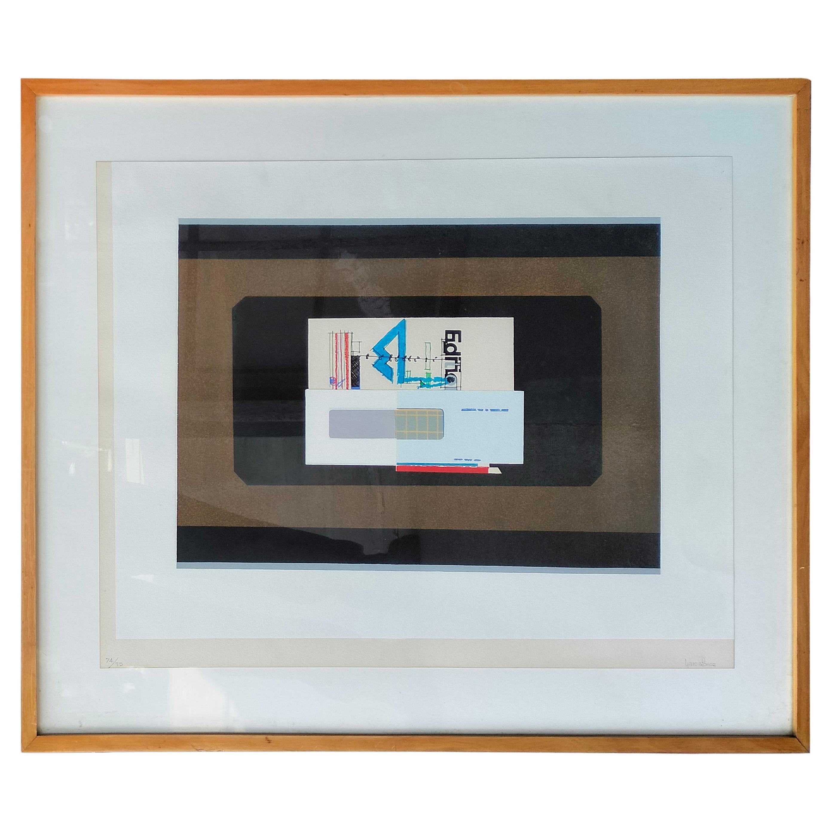 Fernando García Ponce 1970s Untitled No. 11 Silkscreen Print For Sale