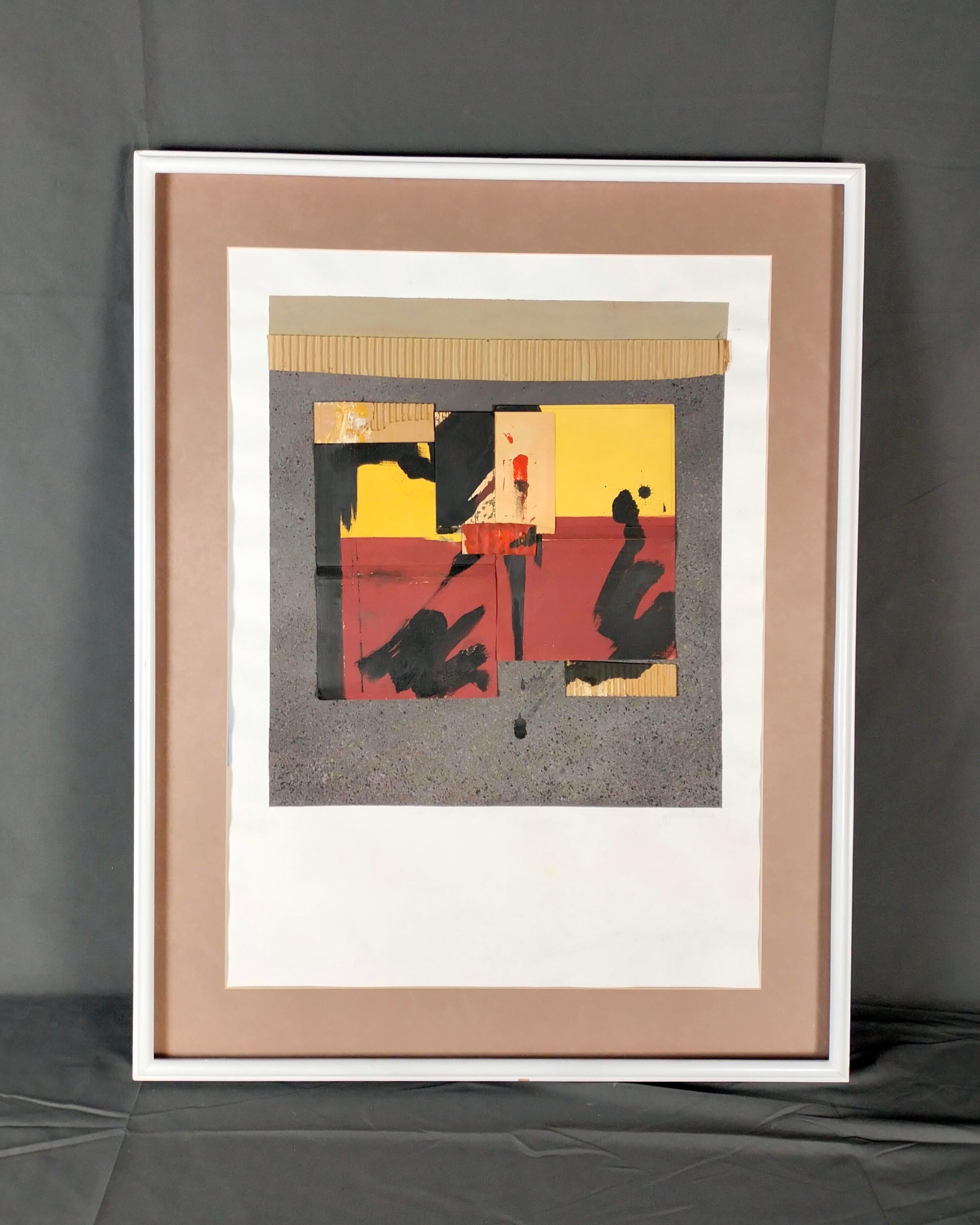 Un collage e un acrilico su carta a tecnica mista dell'artista messicano Fernando García Ponce. La composizione astratta è firmata in basso a destra. L'opera ha una cornice bianca.

Fernando García Ponce (1933 - 1987) è stato un architetto e pittore
