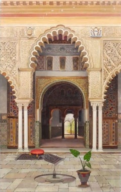 Fernando L. Hidalgo (Spanish, 1880 - 1945) Palace in Seville .