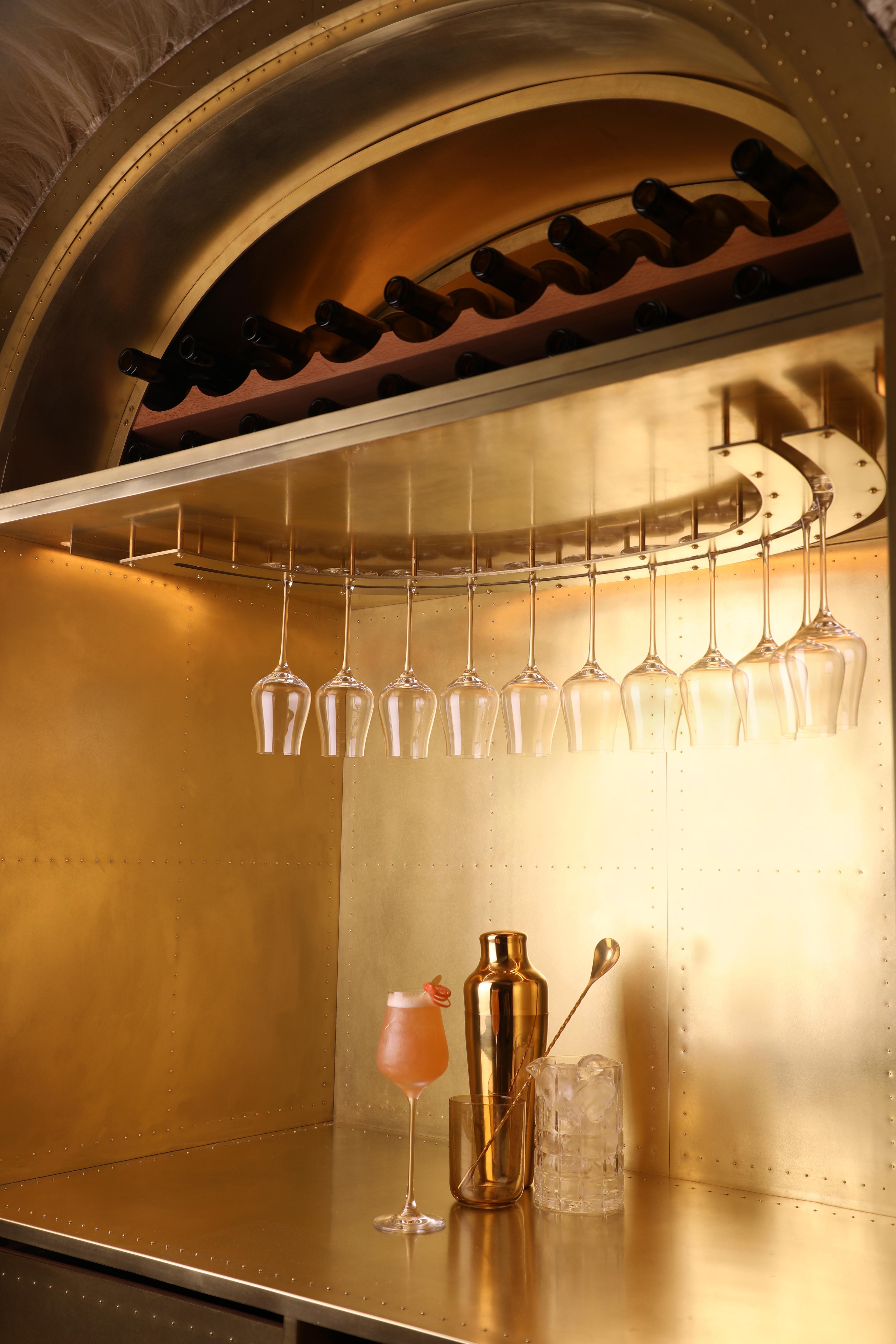 Contemporary Fernando Lapoose, Hair of the Dog - Furry Bar Cabinet