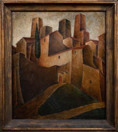 San Gimignano Italia, hacia 1930