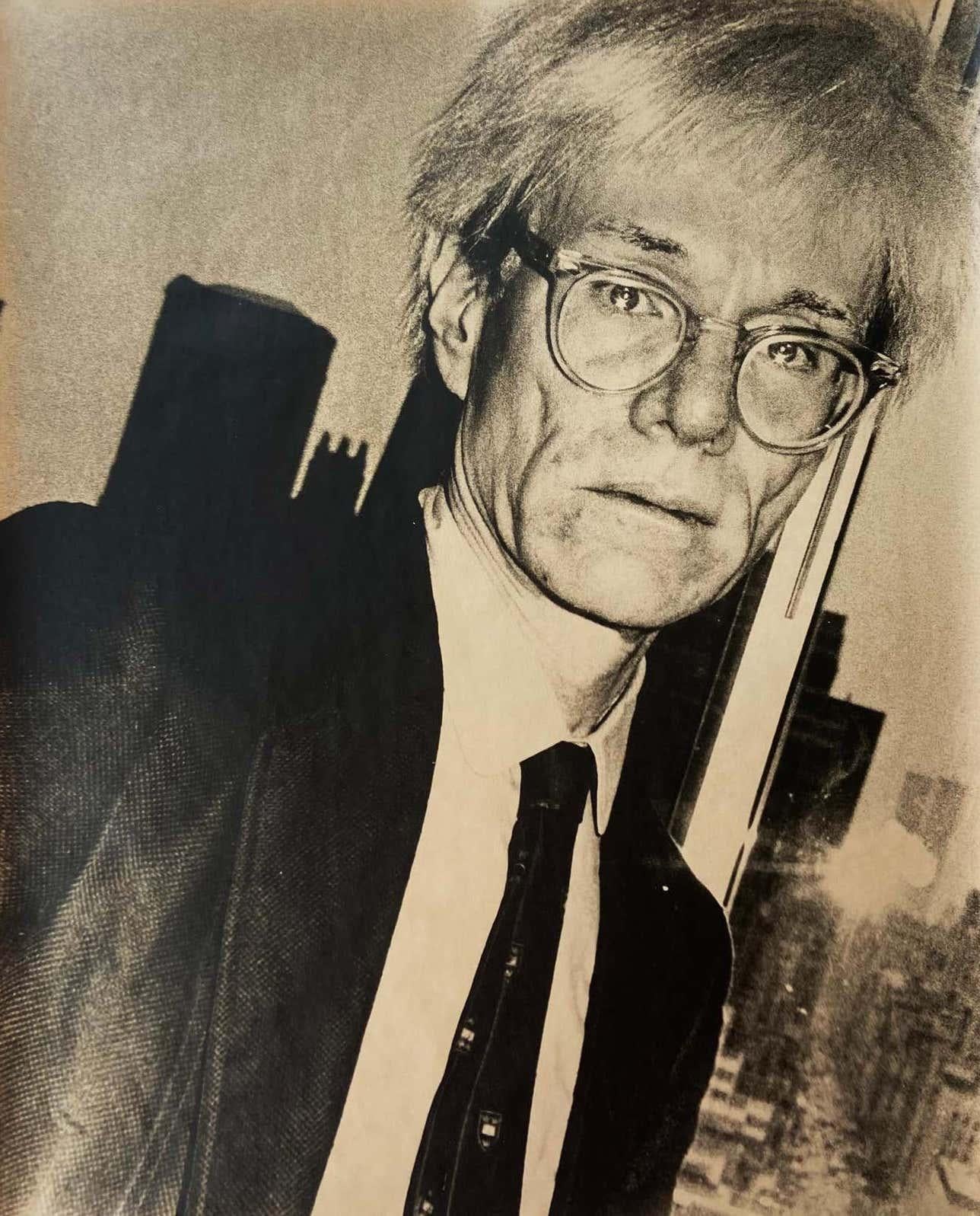 Andy Warhol-Fotografie, New York, 1978 (Schwarz), Black and White Photograph, von Fernando Natalici