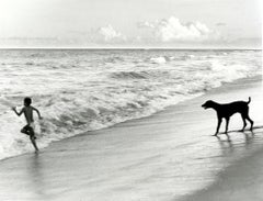 Retro Bahia Brazil Photograph (Boy and Dog, Summer)