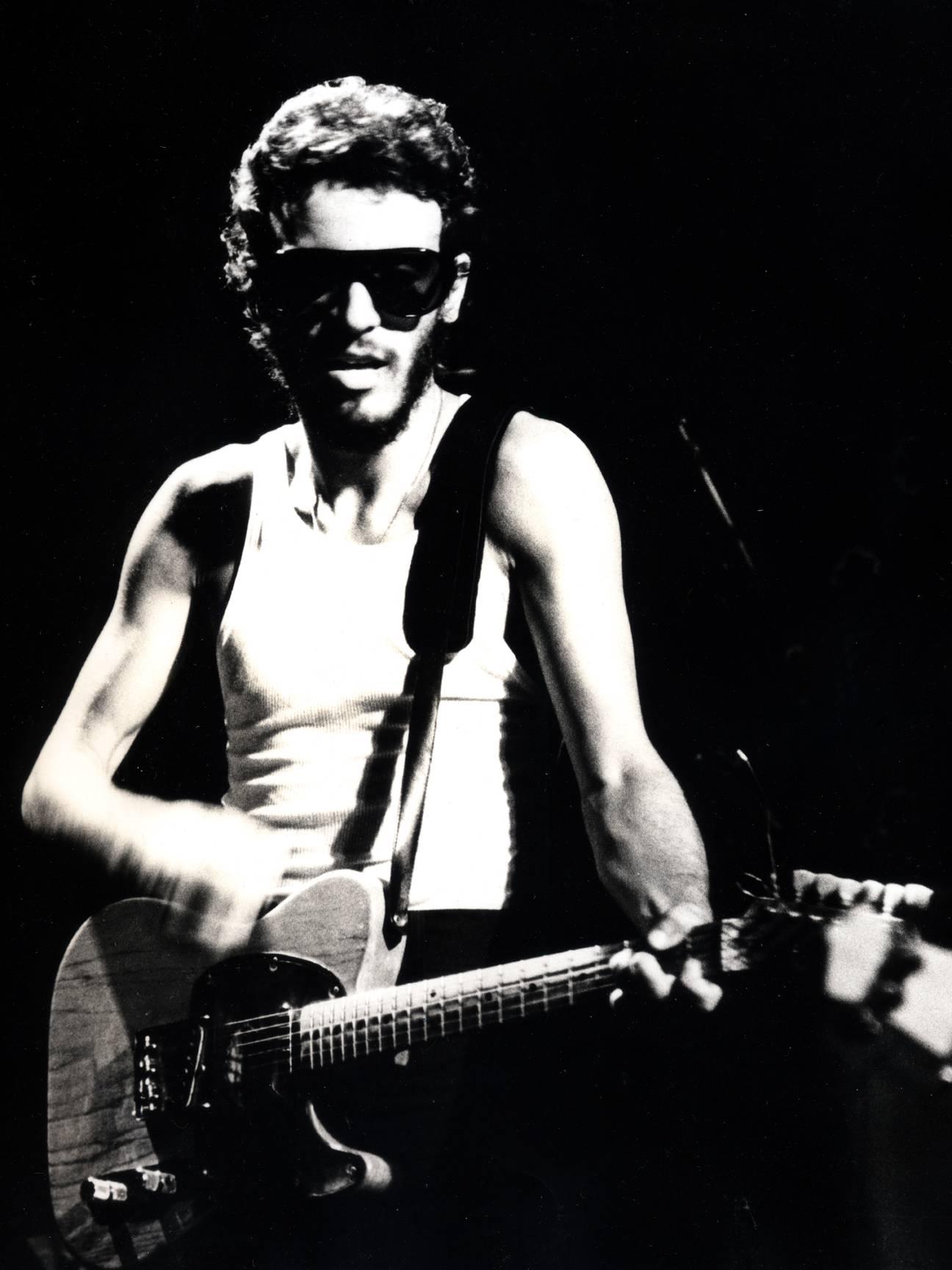 Bruce Springsteen photograph (Bruce Springsteen the Bottom Line, NYC 1975) - Photograph by Fernando Natalici