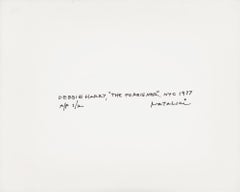 Debbie Harry on the set of The Foreigner East Village 1977 (Blondie photograph)