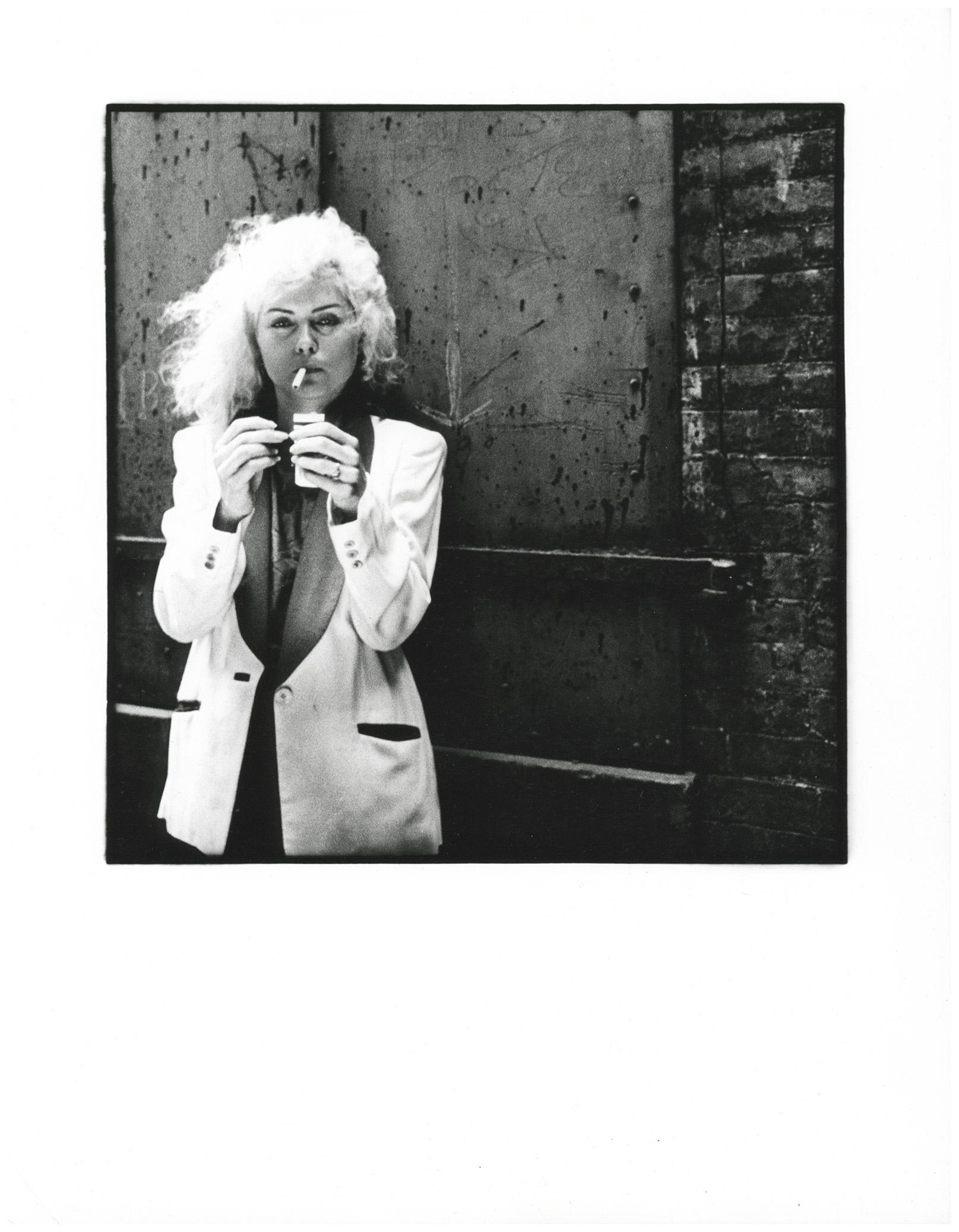Debbie Harry on the set of The Foreigner East Village 1977 (Blondie photograph)  - Photograph by Fernando Natalici