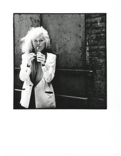 Debbie Harry sur le plateau de The Foreigner East Village 1977 (photo delondie)