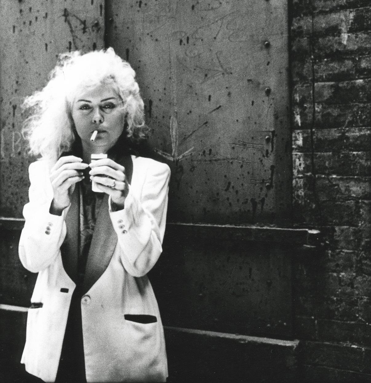 Fernando Natalici Portrait Photograph - Debbie Harry on the set of The Foreigner East Village 1977 (Blondie photograph) 