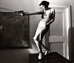 Girl With A Gun, Patti Astor East Village photo 1977 (The Foreigner)