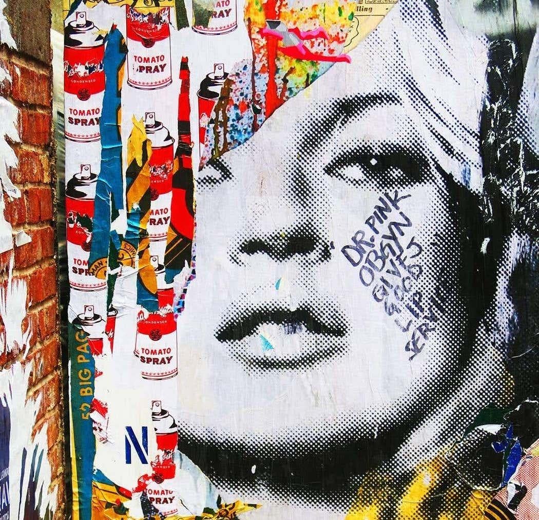 Kate Moss Street Art Photo:
A rare Mr. Brainwash Kate Moss mural photographed in New York's famed Soho area in 2014 by celebrated downtown photographer Fernando Natalici. 

Digital C-Print on Kodak Luster. 
11 x 14 inches. Full frame printed to the