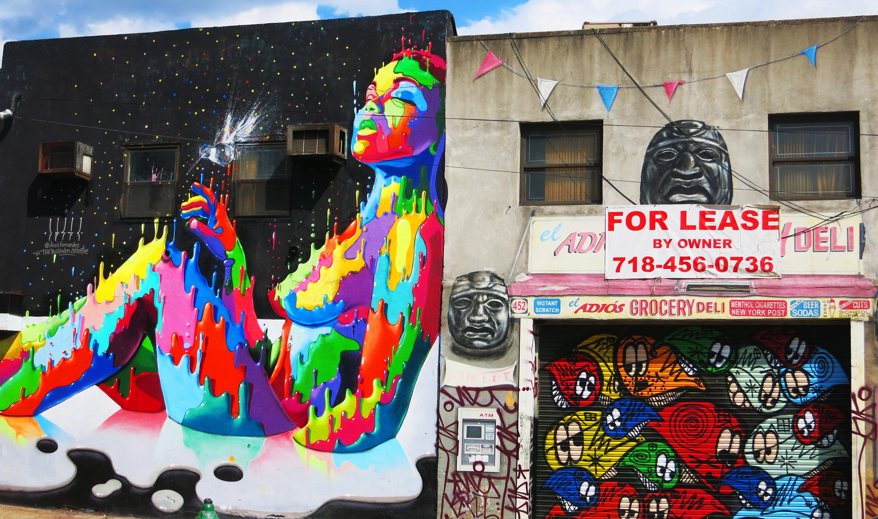 Color Photograph Fernando Natalici - Photo de la rue d'art de New York (Bushwick Brooklyn New York) 