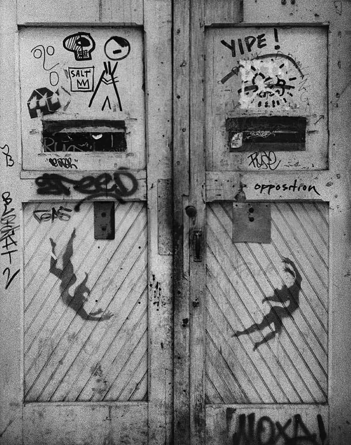 Seltene Basquiat, Keith Haring Street Art Foto, ca. 1979  im Angebot 1