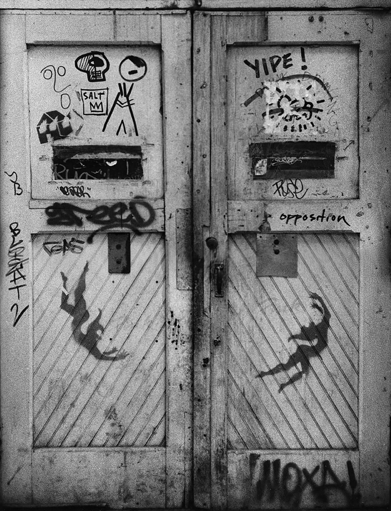 Fernando Natalici Black and White Photograph - Rare Basquiat, Keith Haring Street Art Photo c.1979 