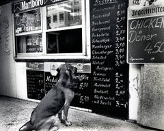 Retro 'Schnitzel Please!' Dresden Germany photograph, 1999 