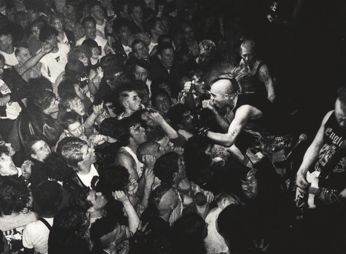 The Exploited Rock Hotel New York City 1985 (1980s punk photography)