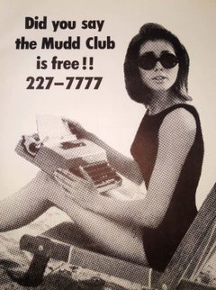 Mudd Club New York 1979 street poster (Haring Basquiat related)
