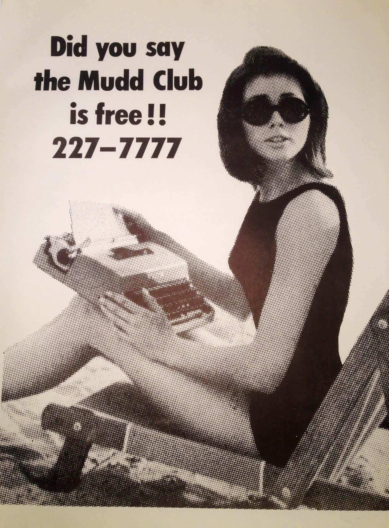 Affiche de rue du Mudd Club New York de 1979 (connexe à Haring Basquiat) en vente 1