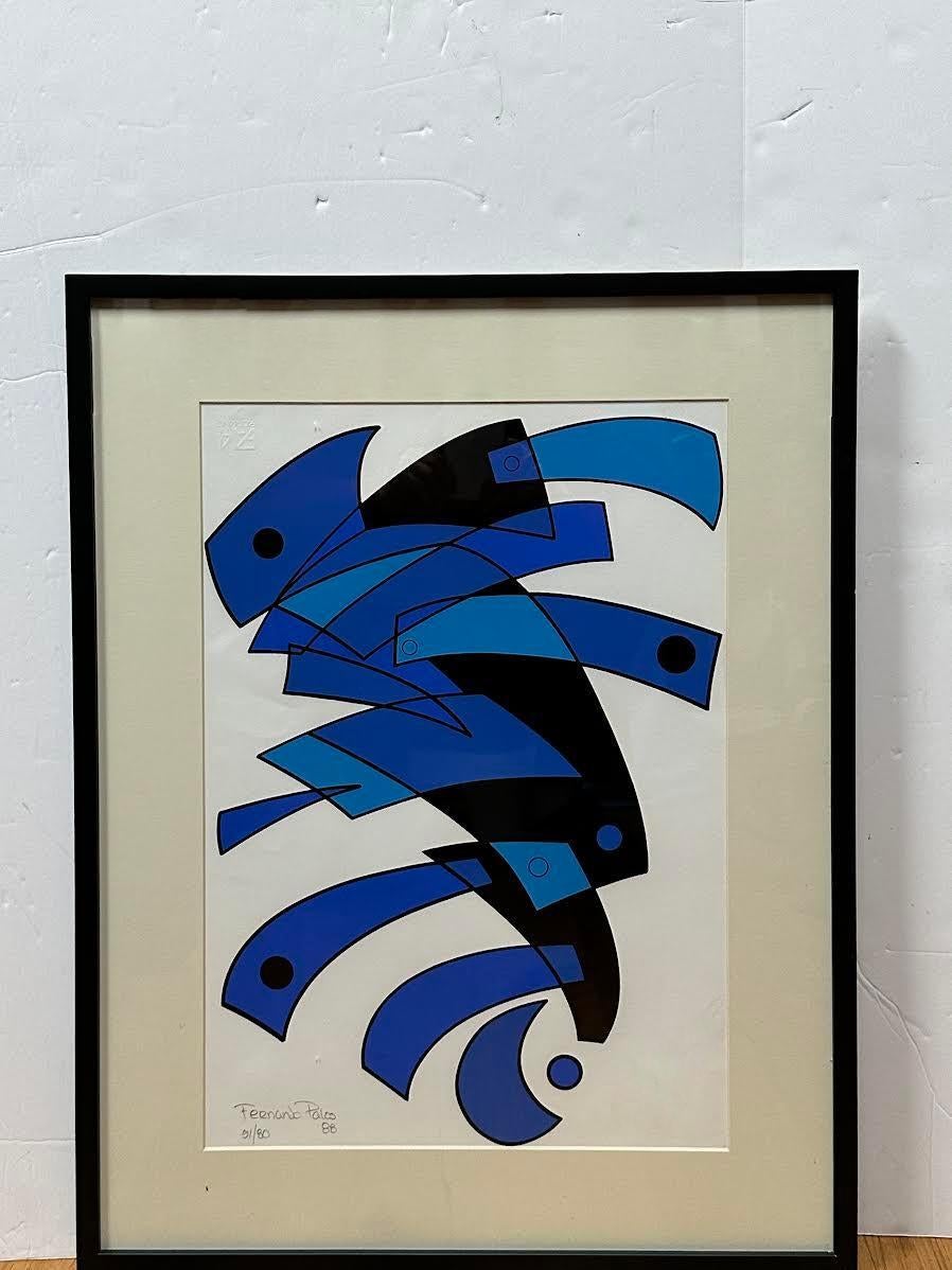 Fernando Palos Red Abstract For Sale 4