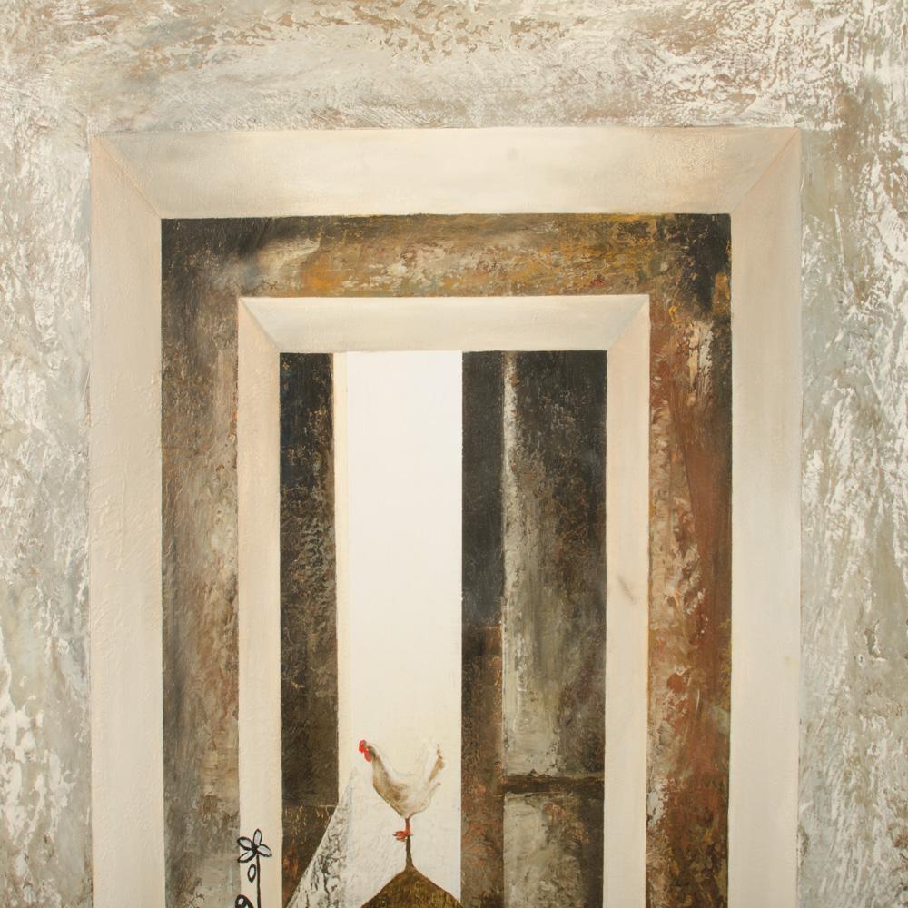 Fernando Vignoli „Brasilianer“, Gemälde „Koch oder das Ei“ (20. Jahrhundert) im Angebot
