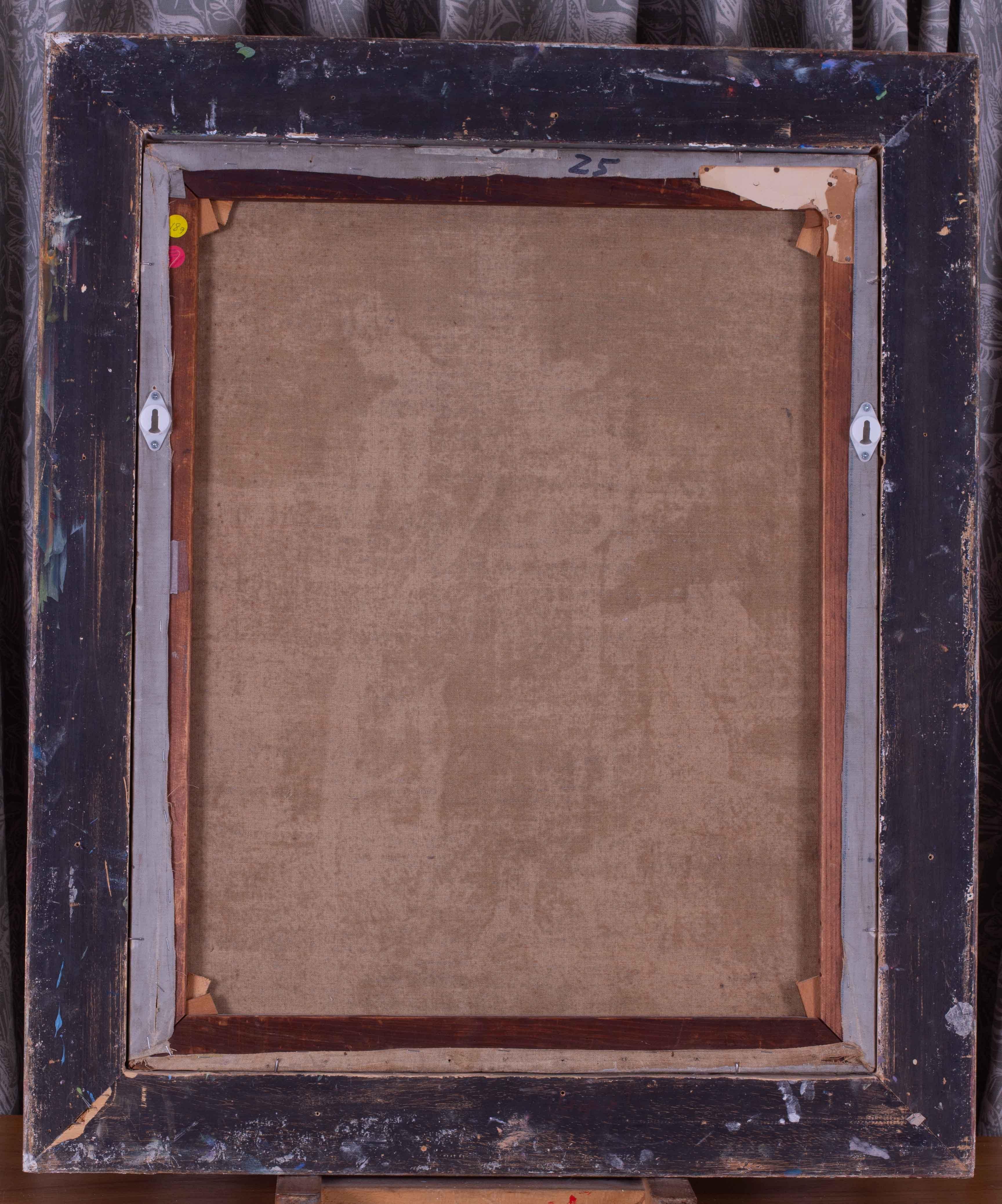 Quadro ad olio originale americano raffigurante figure in un idillio di Ferol K. Sibley in vendita 3