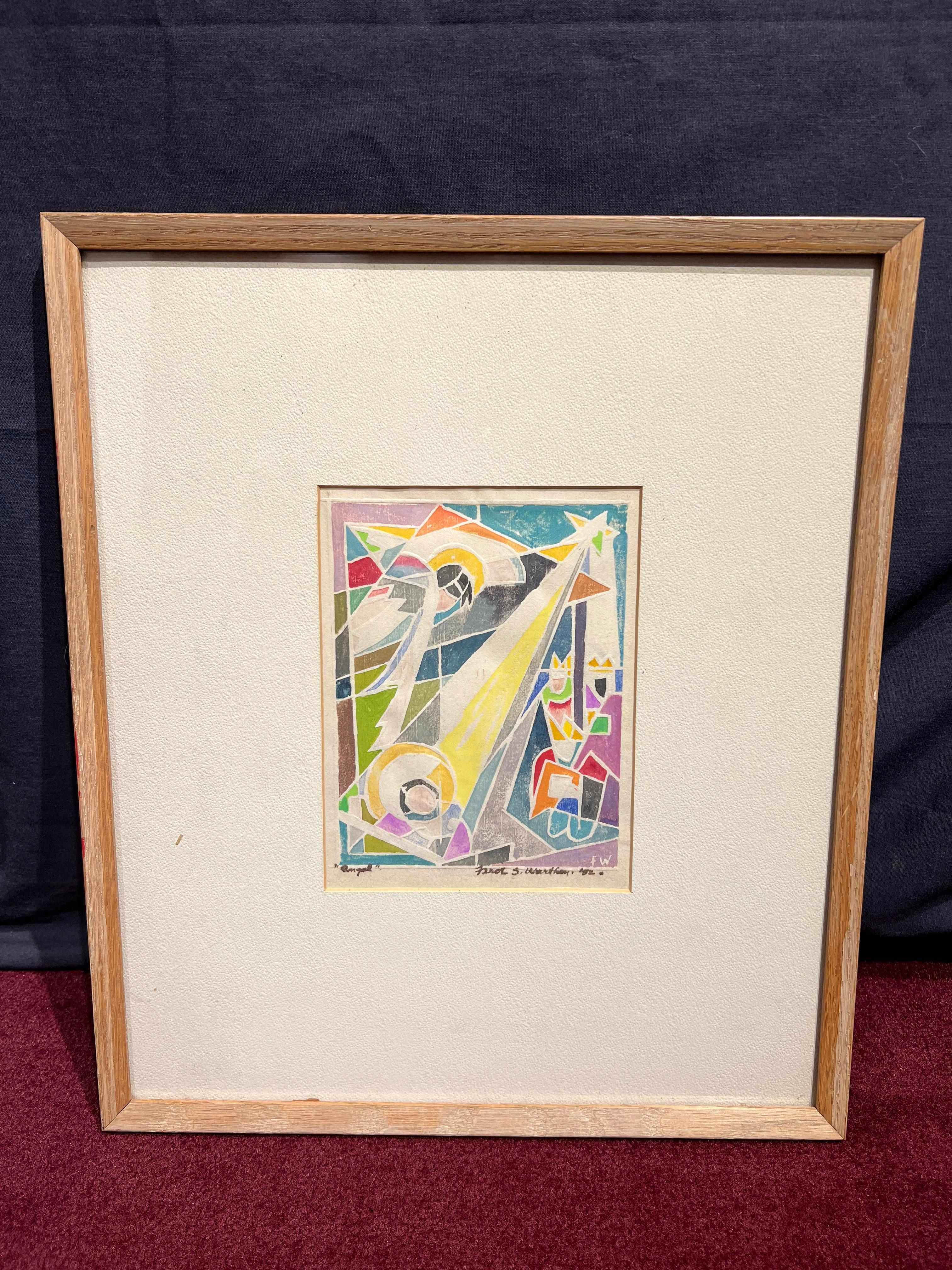 Angel - American Modern Print by Ferol K. Sibley Warthen