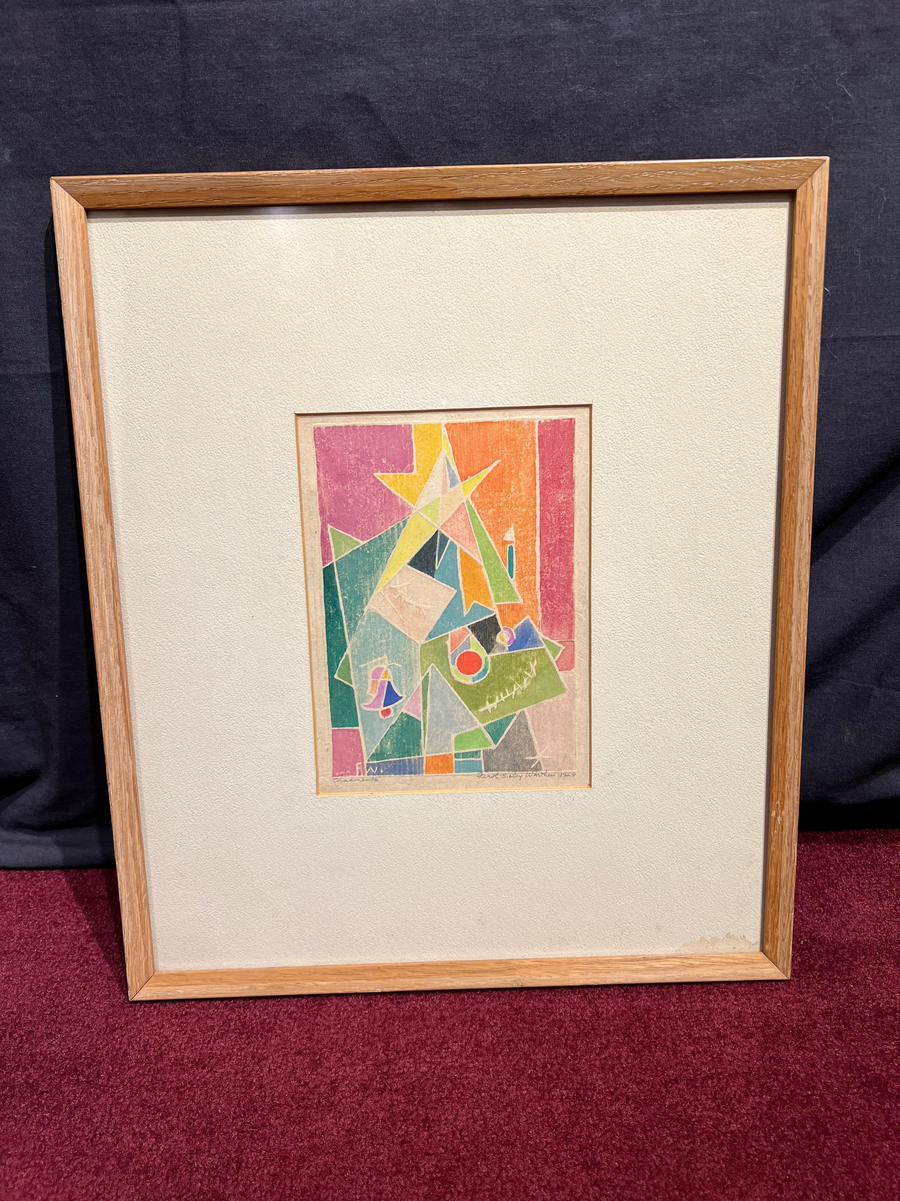 Ornamente (Amerikanische Moderne), Print, von Ferol K. Sibley Warthen