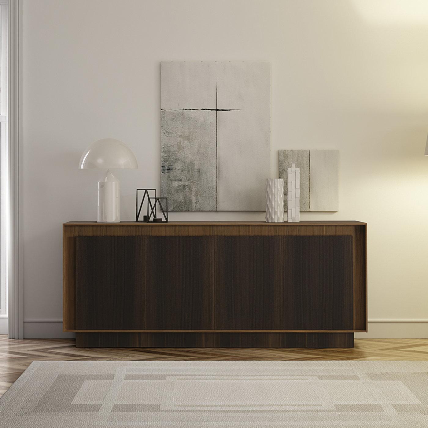 Dunkelholzschrank aus Feronia (Italienisch)