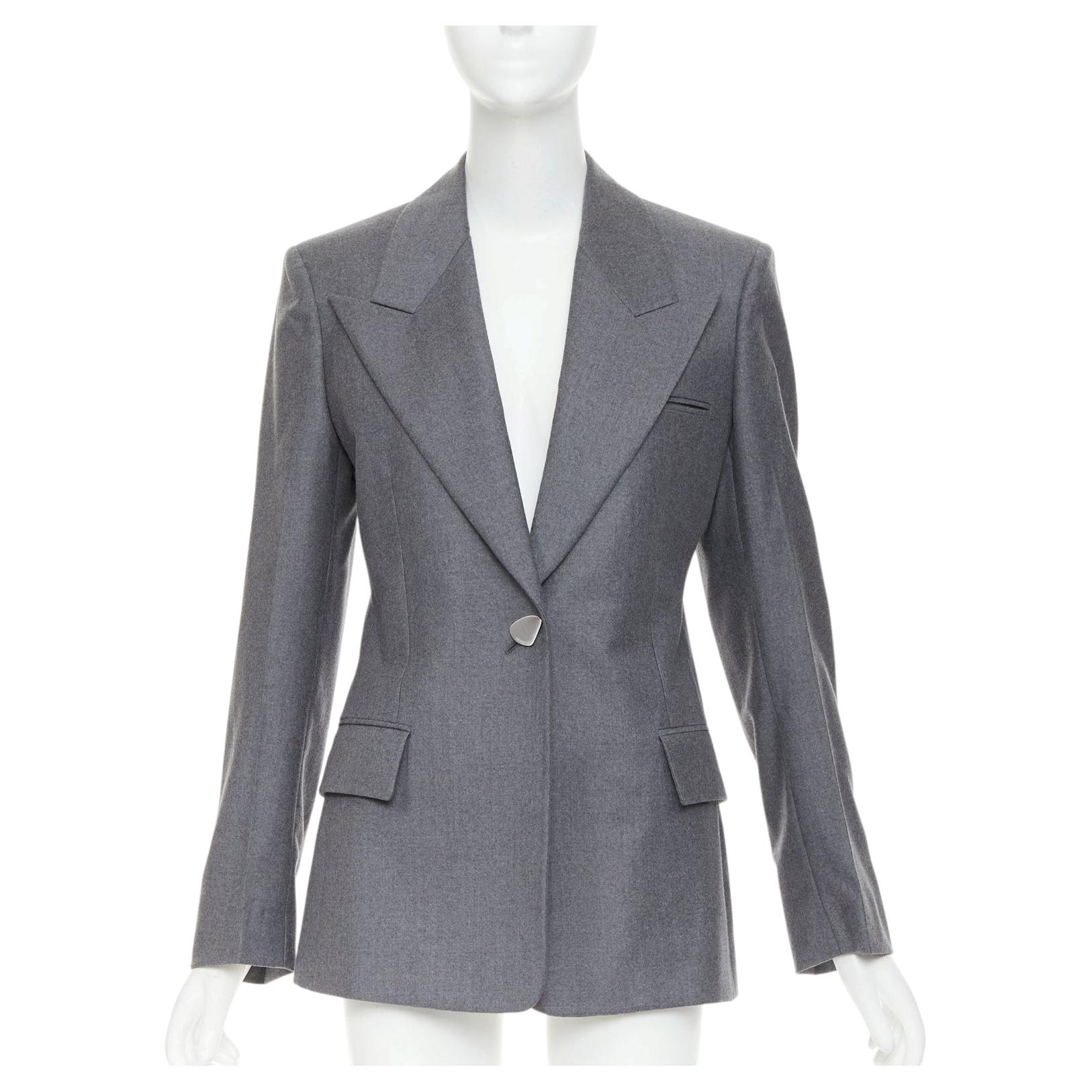 FERRAGAMO 2024 Maximilian Davis 2024 wool lapel power shoulder blazer jacket