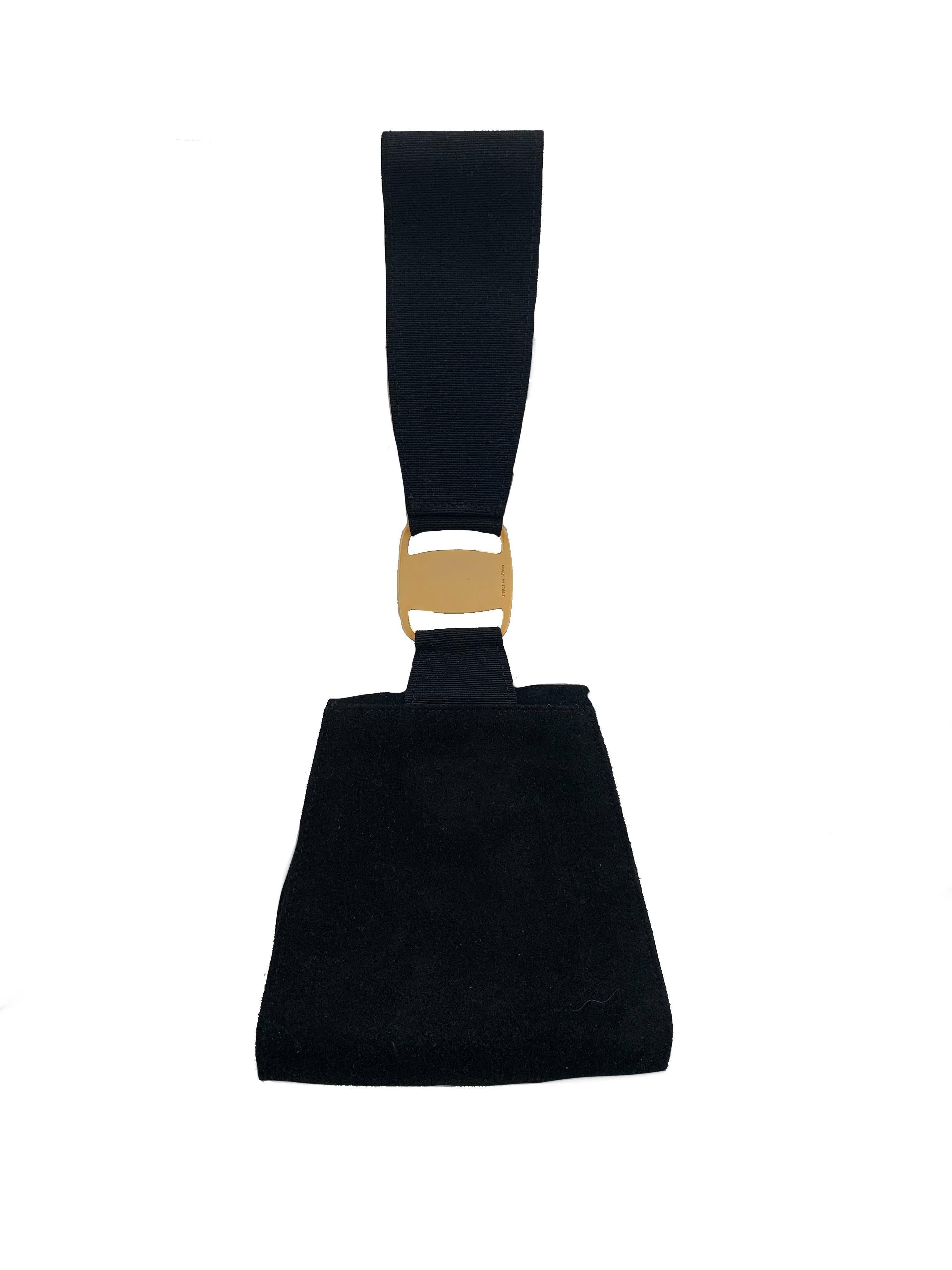 Ferragamo Black Evening bag For Sale 4