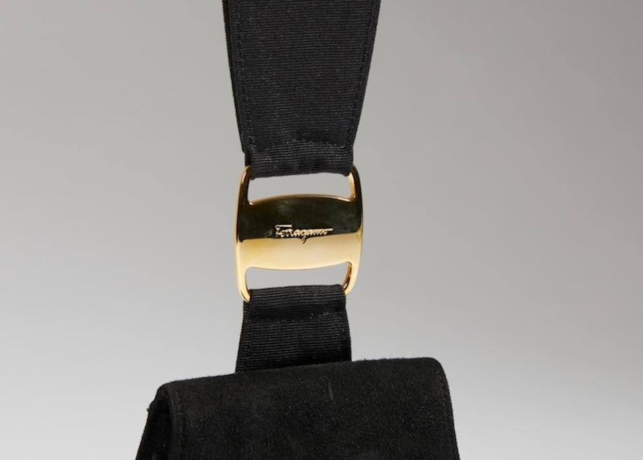 Ferragamo Black Evening bag For Sale 5