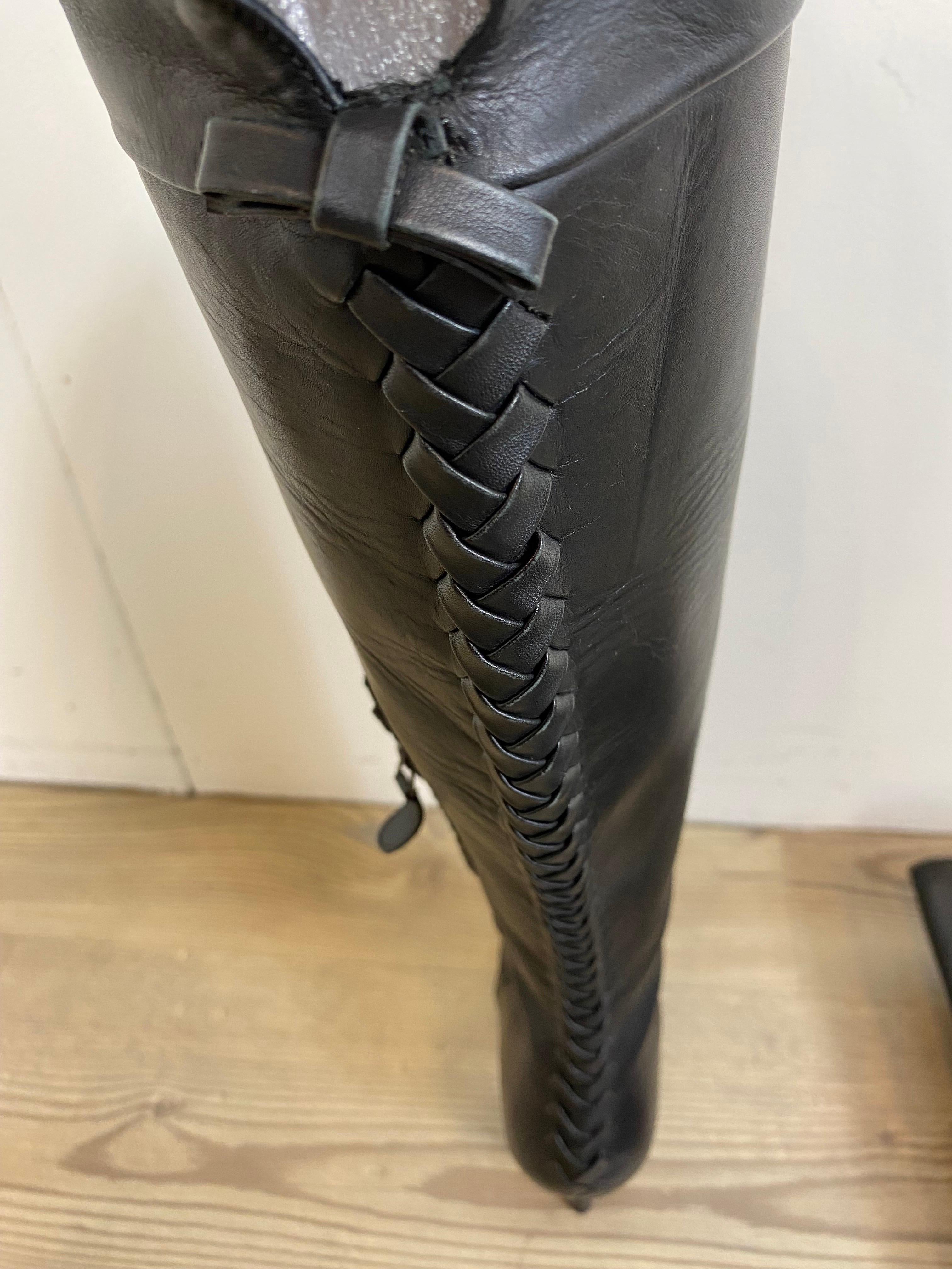 Black Ferragamo boots For Sale