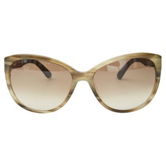 Ferragamo Cat Eye Striped Reptile Sunglasses (SF652SL)