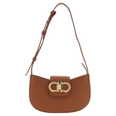 Ferragamo Gabry Shoulder Bag — Cognac