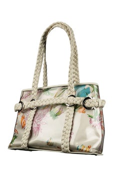 Ferragamo Printed Silk Duffel Bag
