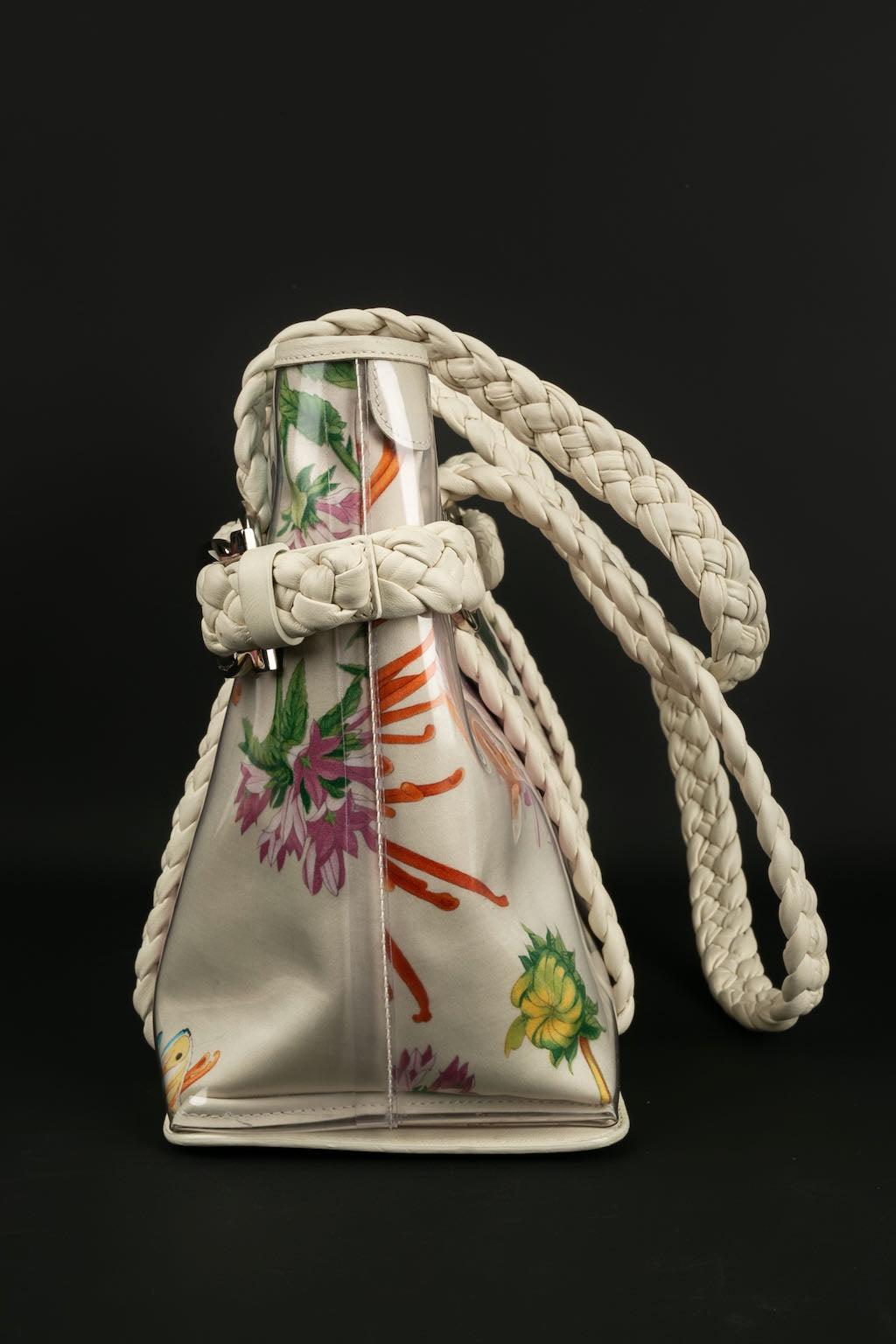 Ferragamo Printed Silk Duffel Bag For Sale 1