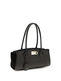 Ferragamo Studio Shoulder Bag — Black
