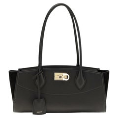 Ferragamo Studio Shoulder Bag — Black