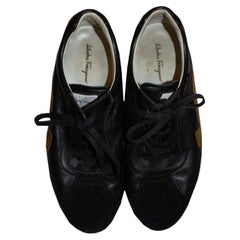 Ferragamo Turnschuhe aus Wildleder und Leder