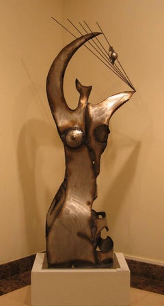 "ALEGORIA" 2007 iron and sheet original sculpture 