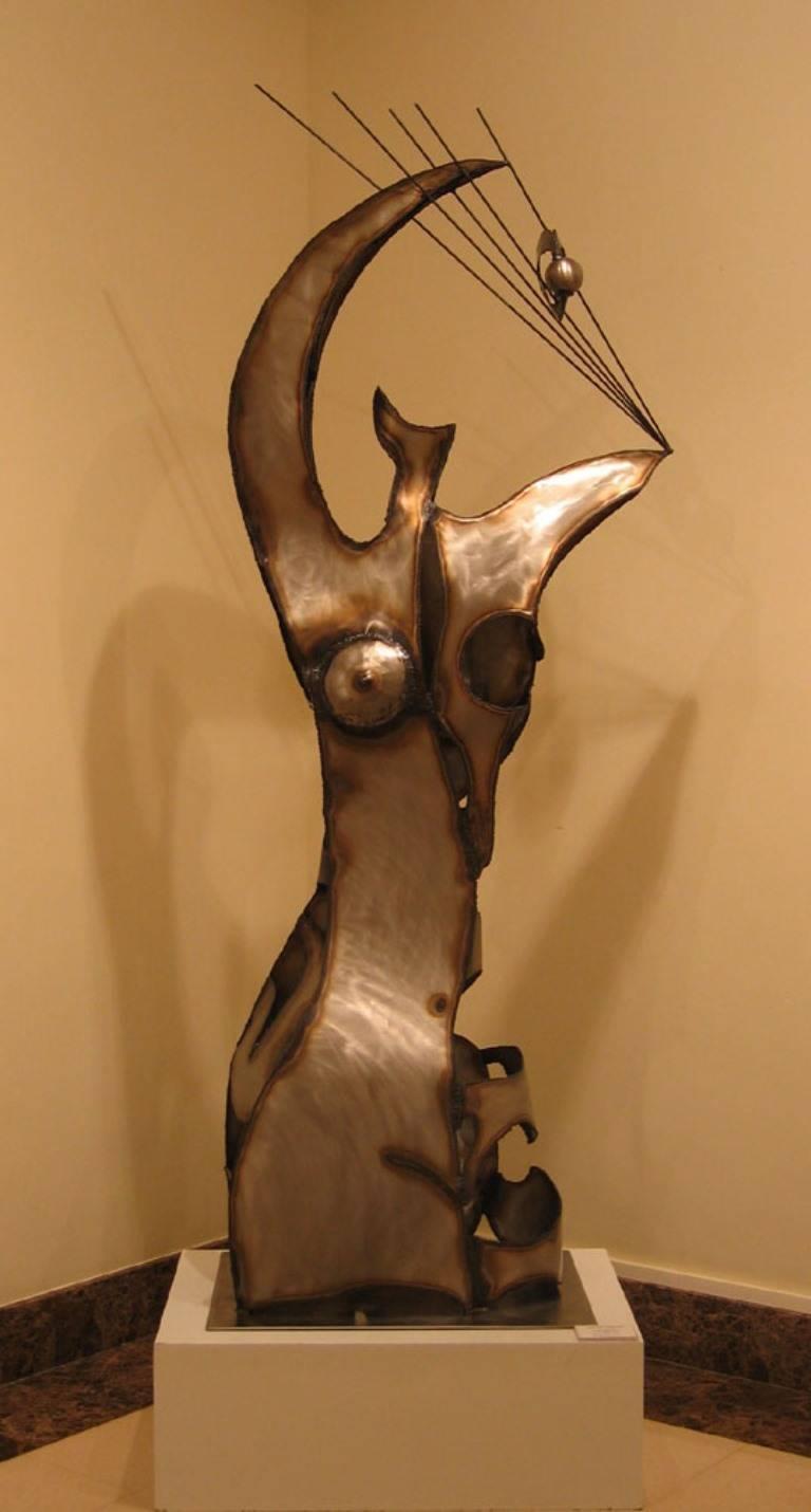 Ferran Soriano Figurative Sculpture - F. Soriano   Women  "ALEGORIA" 2007 iron and sheet original sculpture 