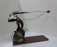 Ferran Soriano 45.19.2 Gymnast Steel Sculpture, Contemporary, 1980s, Unframed