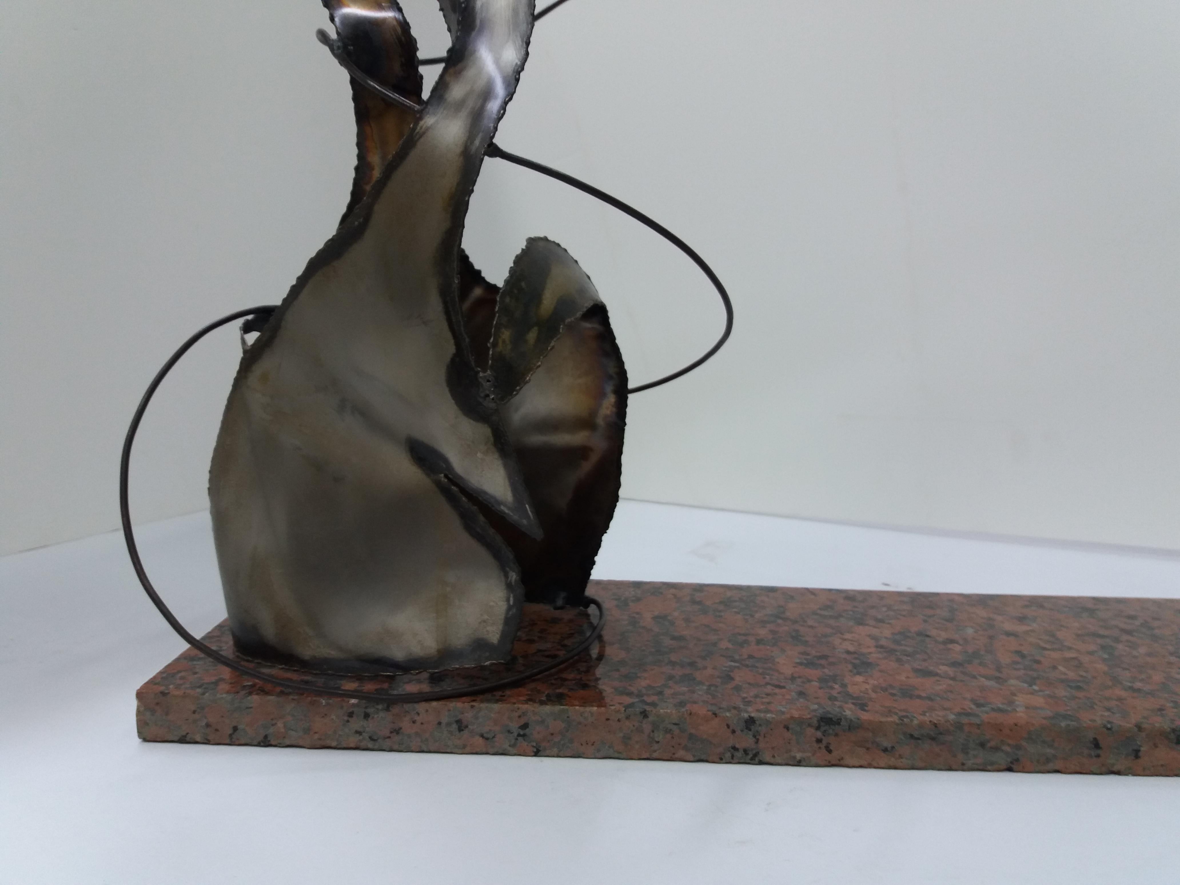 Ferran Soriano 9 Gimnasta  Escultura original de acero en venta 10