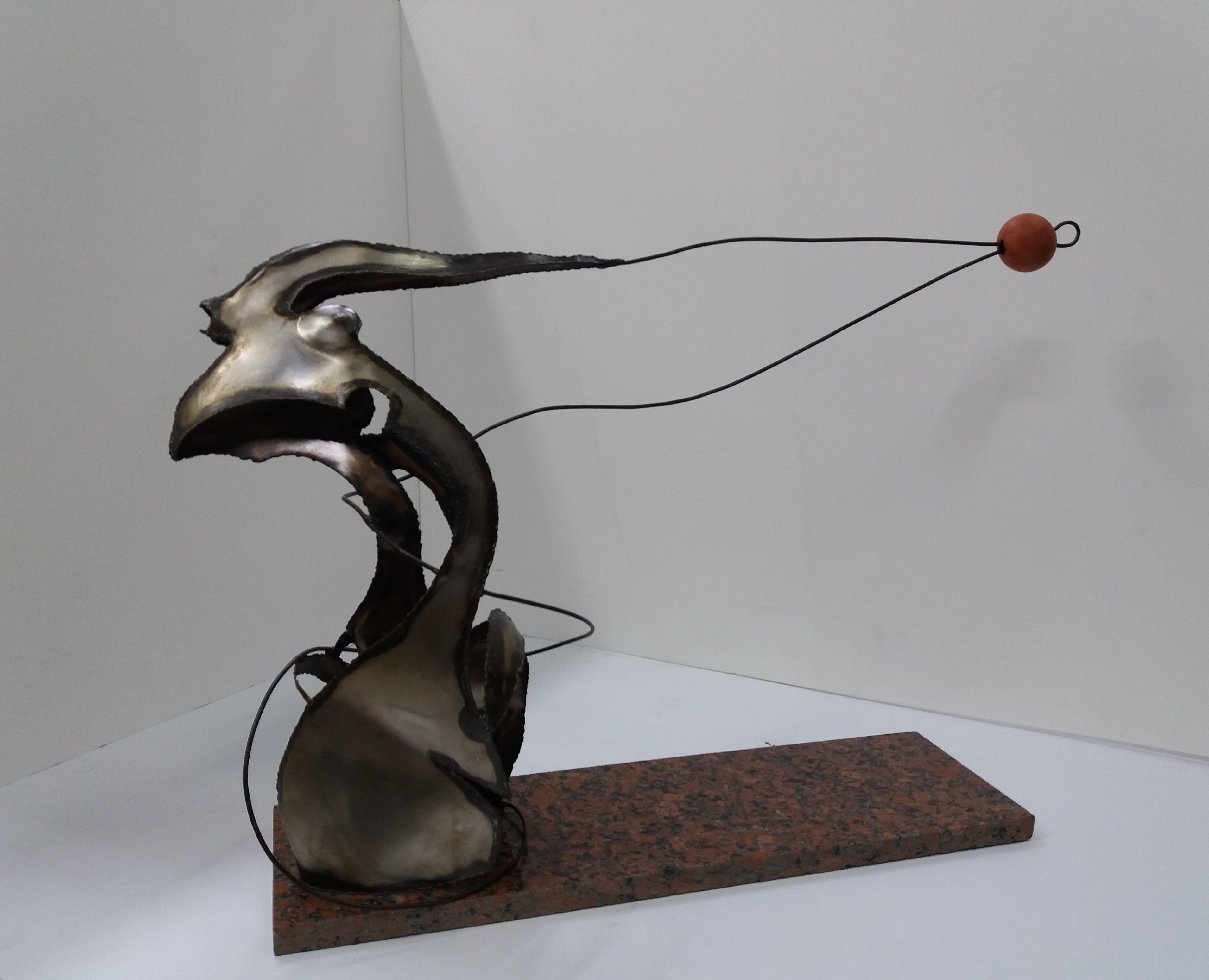 Ferran Soriano 9 Gimnasta  Escultura original de acero en venta 1