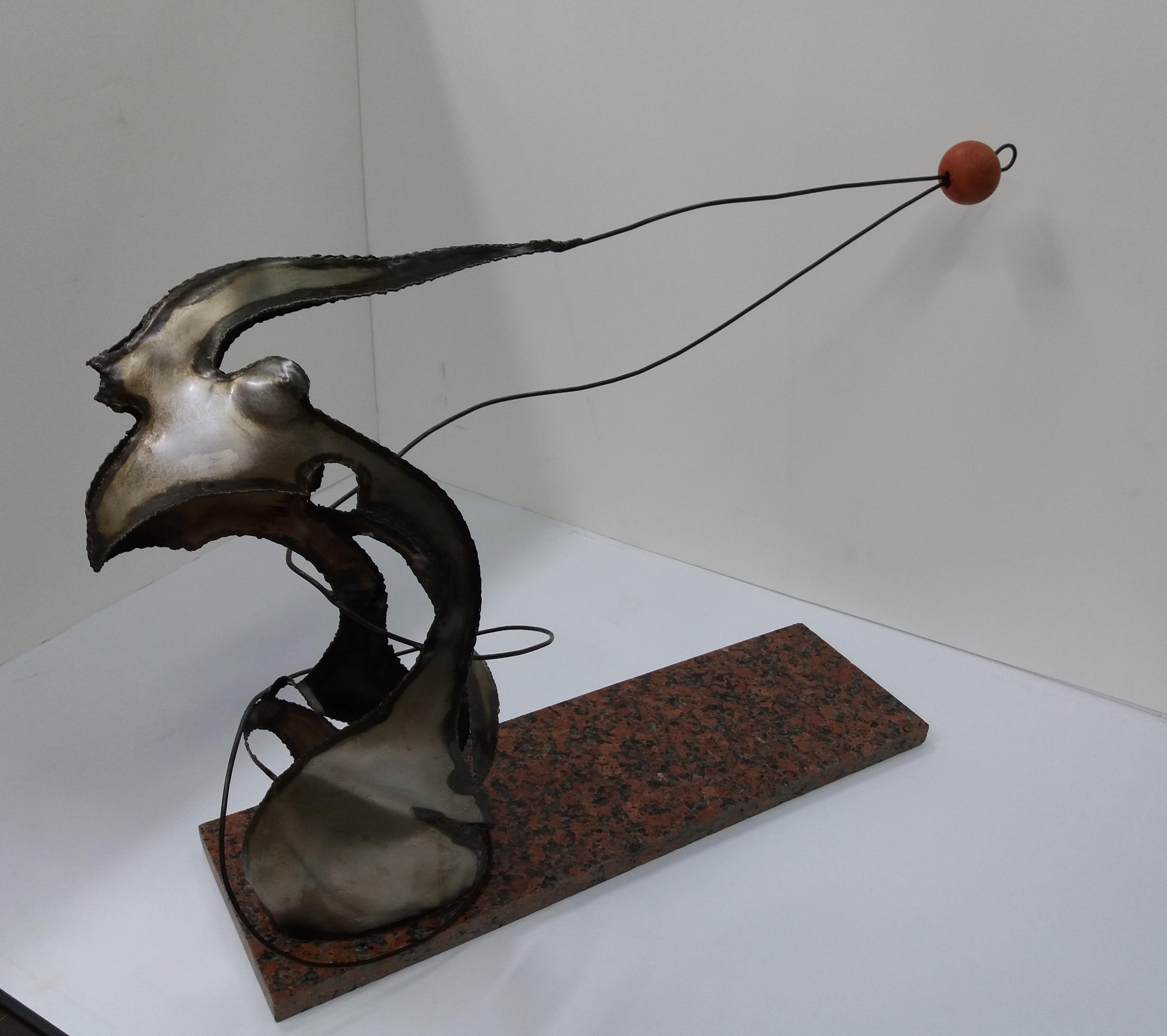 Ferran Soriano 9 Gimnasta  Escultura original de acero en venta 3